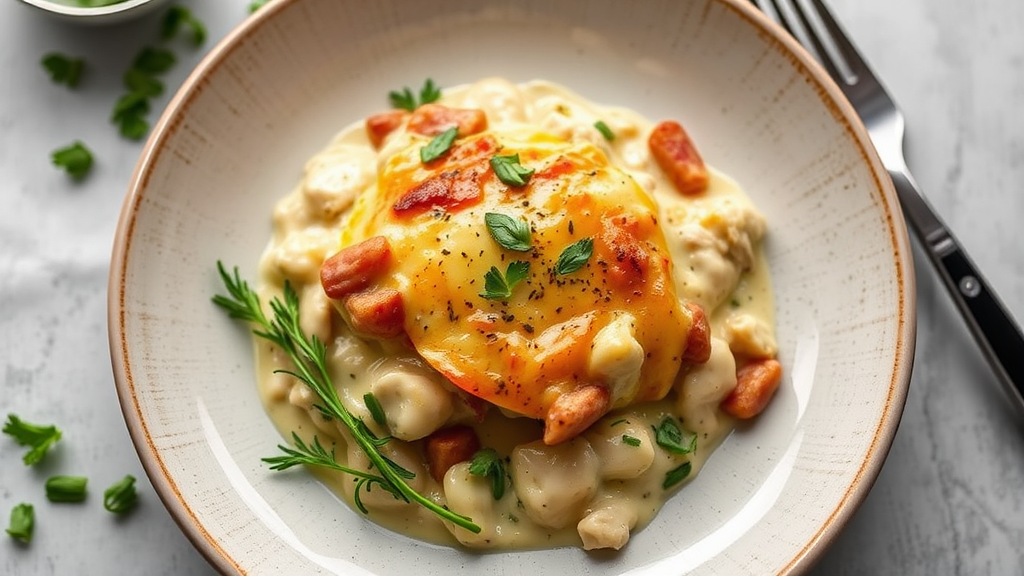 Creamy Artichoke Chicken Bake