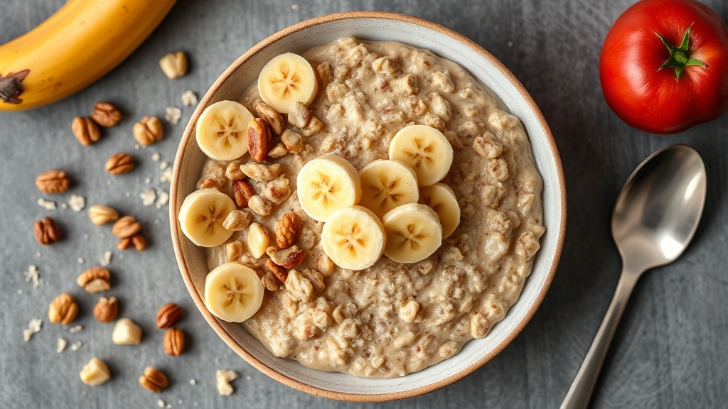 Creamy Banana Nut Oatmeal