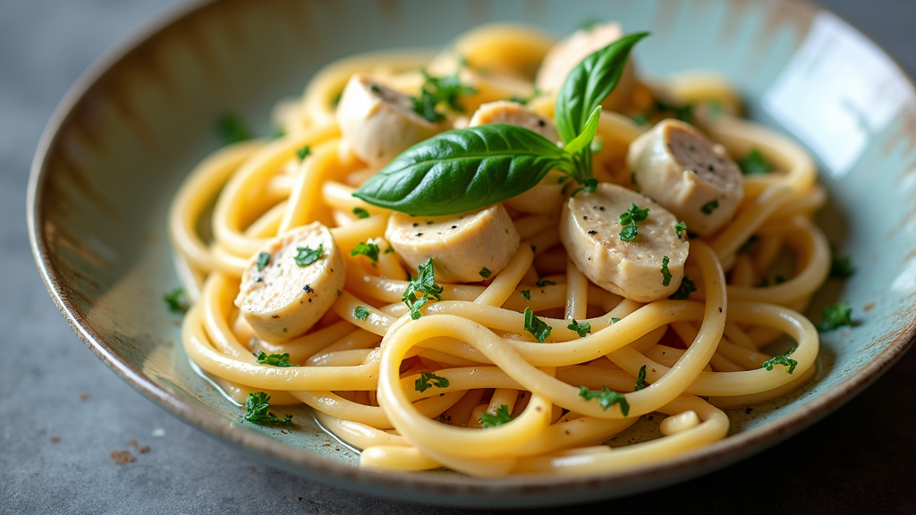 Creamy Basil Chicken Pasta