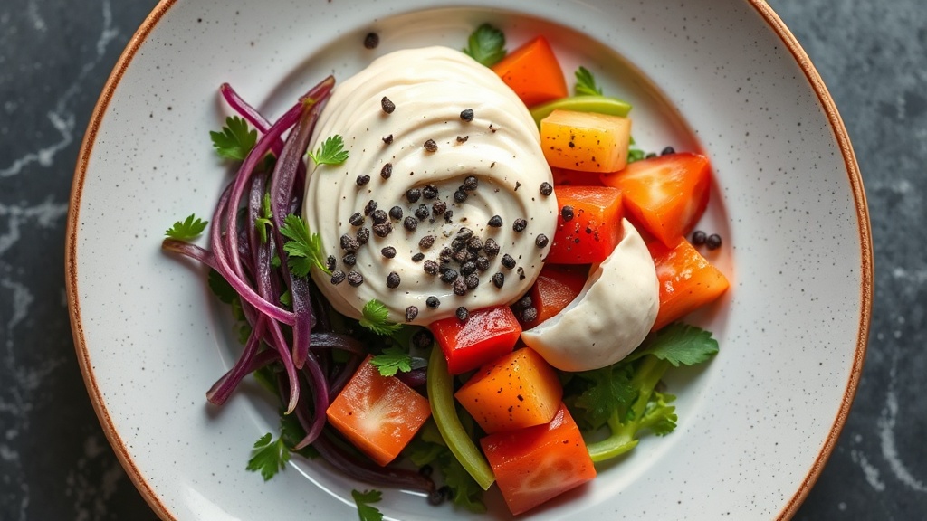 Creamy Black Pepper Mayo Dressing