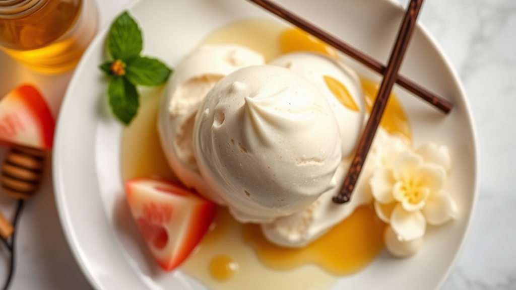 Creamy Breast Milk Ice Cream with Honey and Vanilla