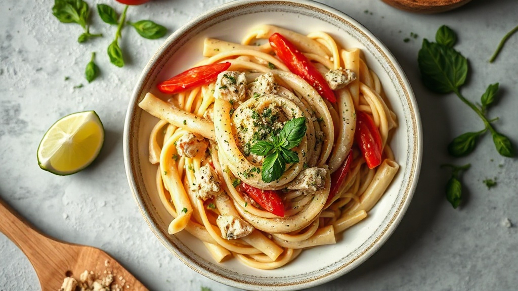 Creamy Canned Chicken Pasta