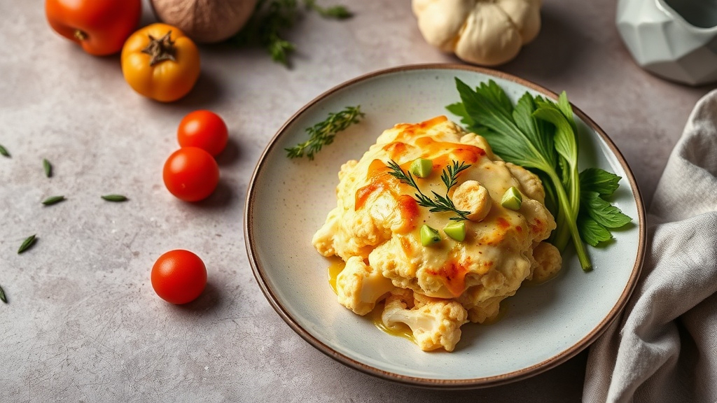 Creamy Cauliflower Cheese Bake