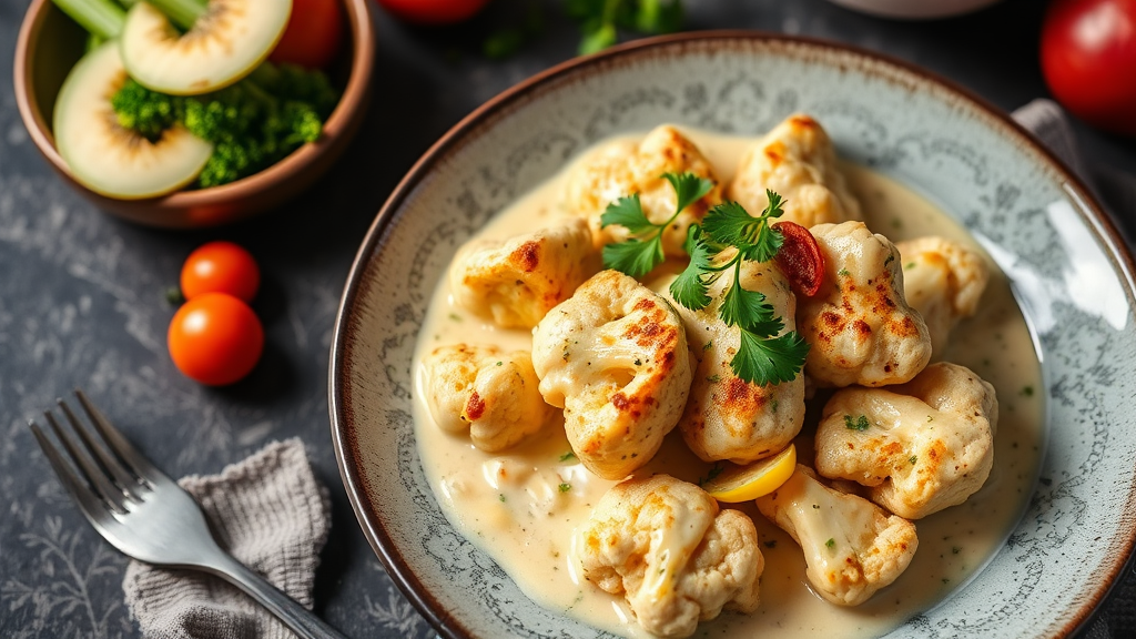 Creamy Chicken and Cauliflower Bake