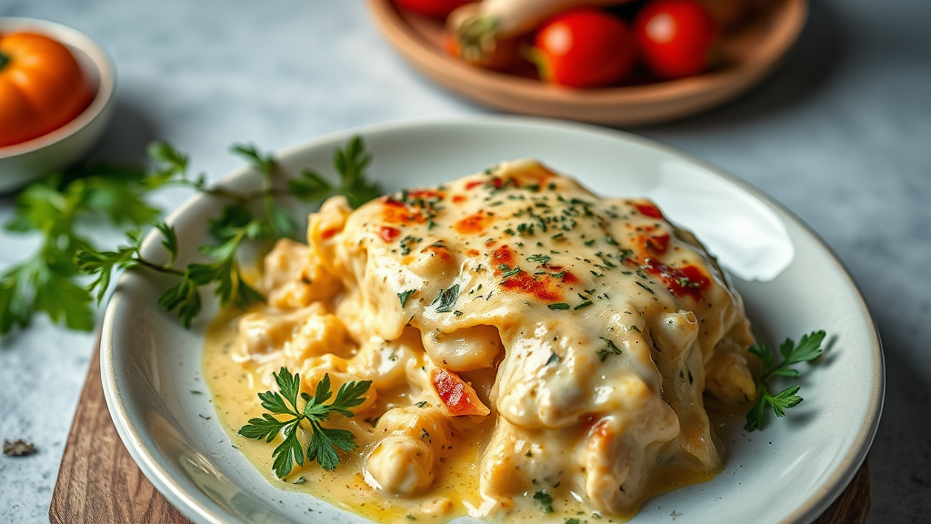 Creamy Chicken and Cheese Bake