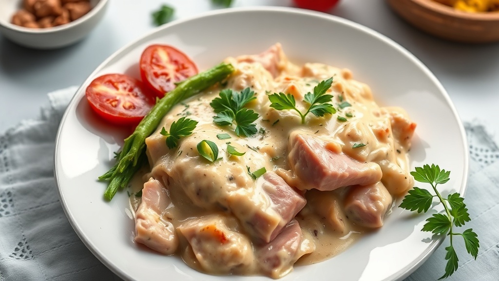 Creamy Chicken and Ham Bake