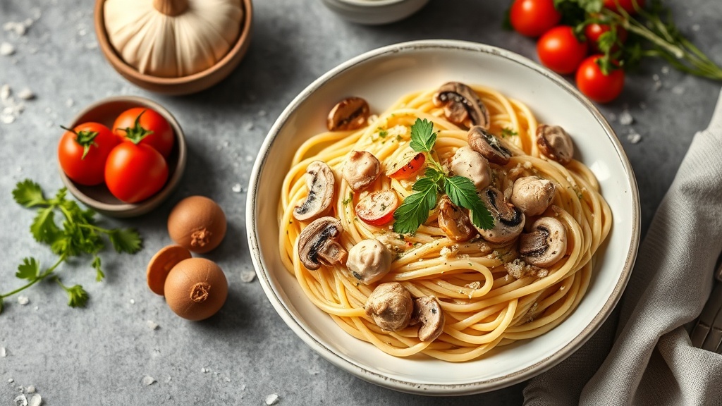 Creamy Chicken and Mushroom Pasta