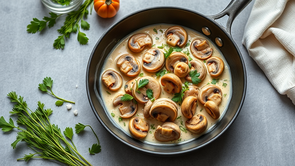Creamy Chicken and Mushroom Skillet