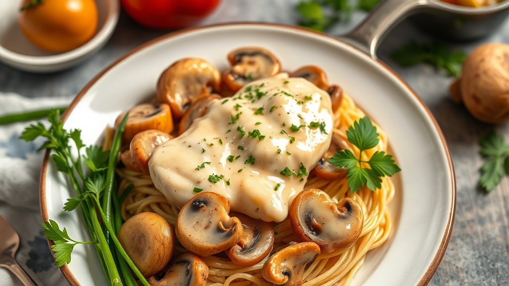 Creamy Chicken and Mushroom Skillet