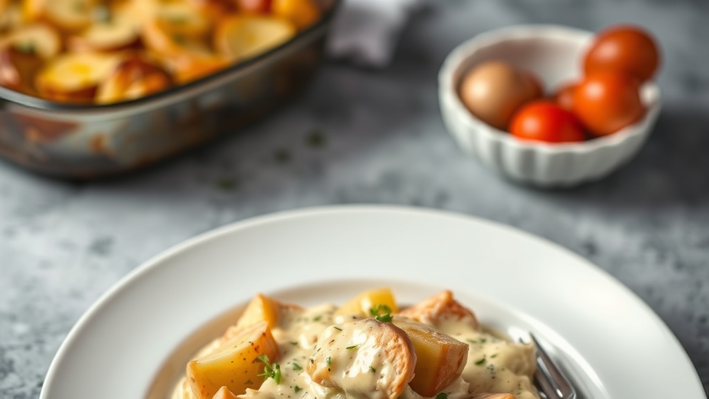 Creamy Chicken and Potato Bake