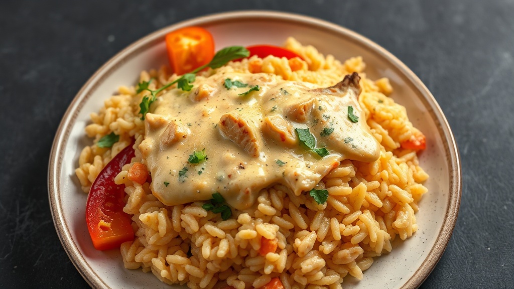 Creamy Chicken and Rice Bake