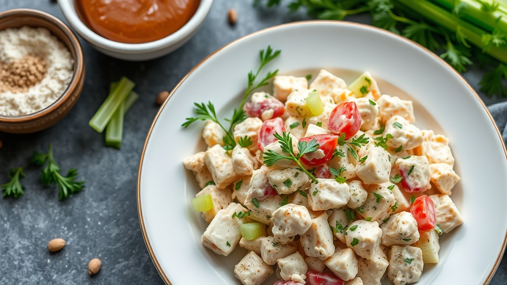 Creamy Chicken Salad with Celery and Herbs