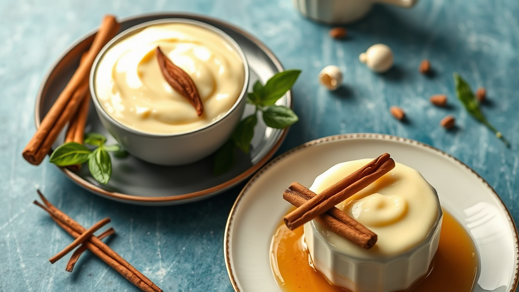 Creamy Cornstarch Pudding with Vanilla and Cinnamon