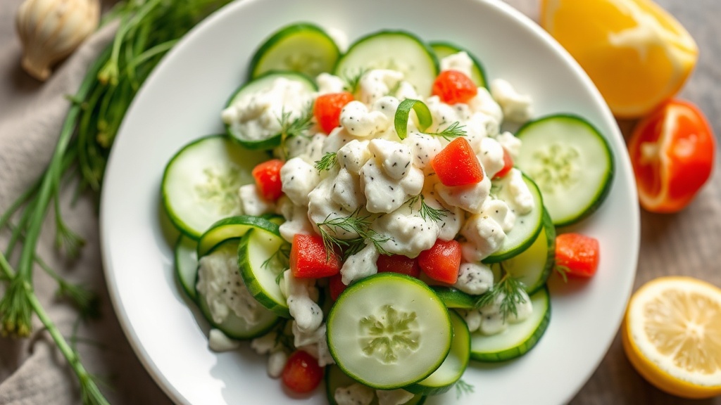 Creamy Cucumber Dill Salad