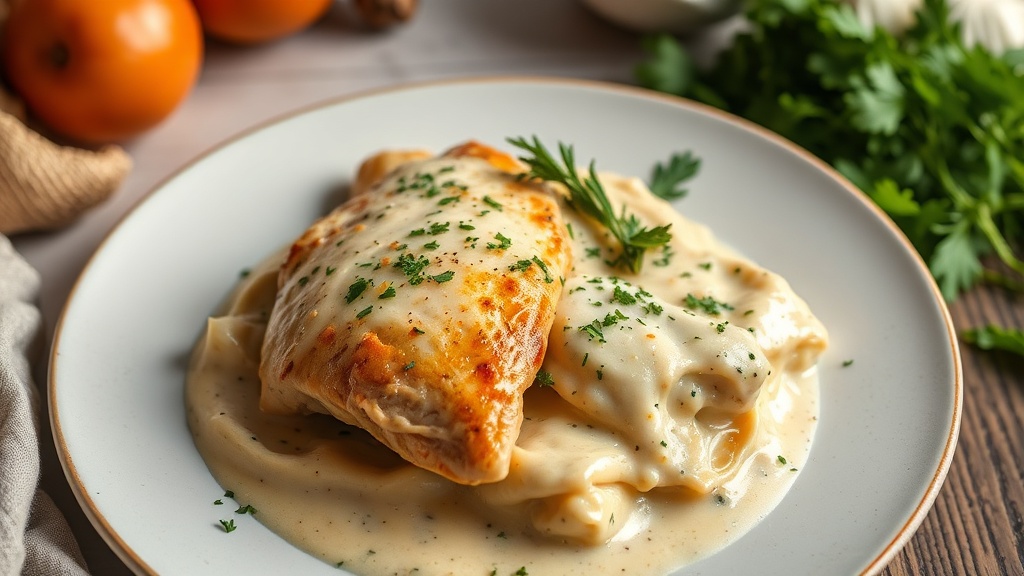 Creamy Garlic Chicken Bake