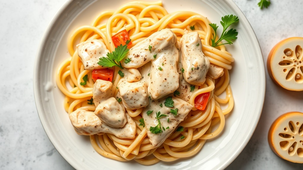 Creamy Garlic Chicken Penne