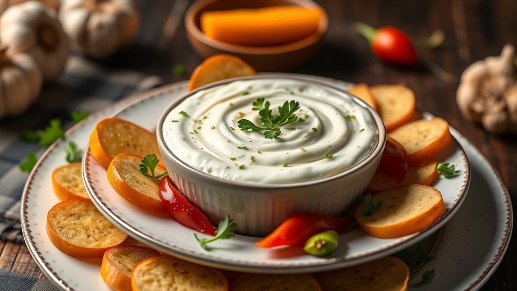 Creamy Garlic Relish Dip