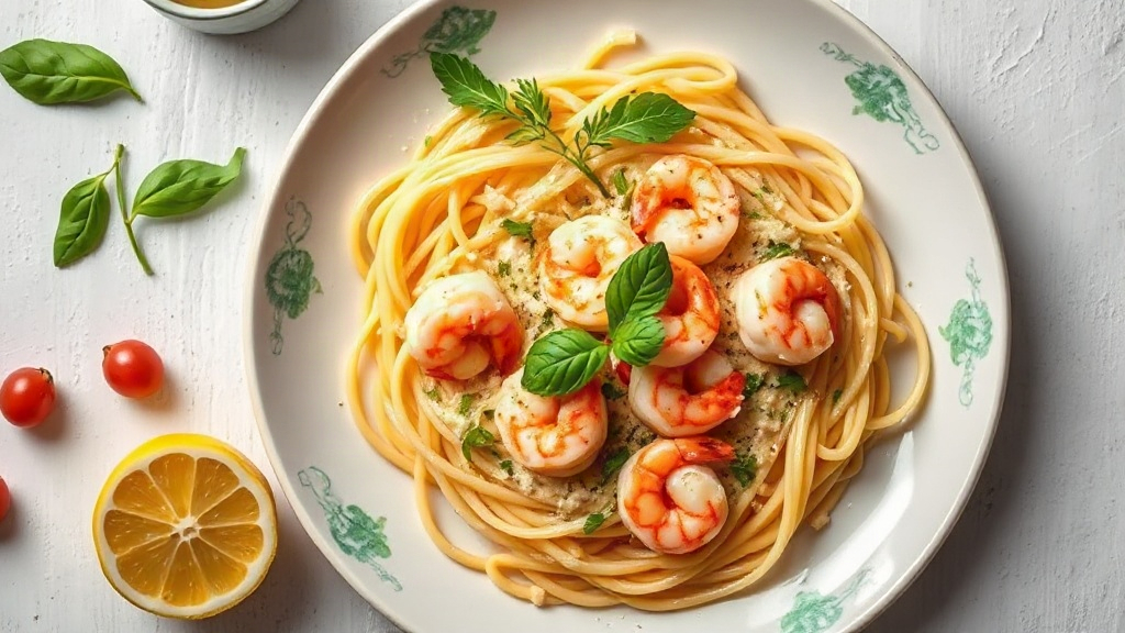 Creamy Garlic Shrimp Pasta