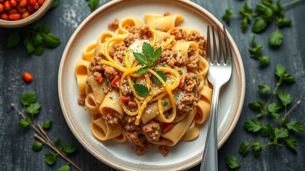 Creamy Ground Turkey Pasta Bake
