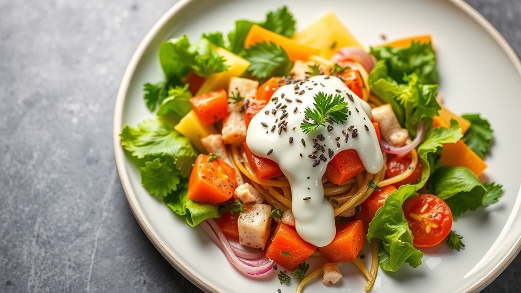 Creamy Mayonnaise and Piza Pata Salad