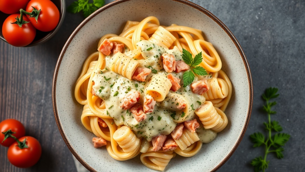 Creamy Mock Crab Pasta Bake