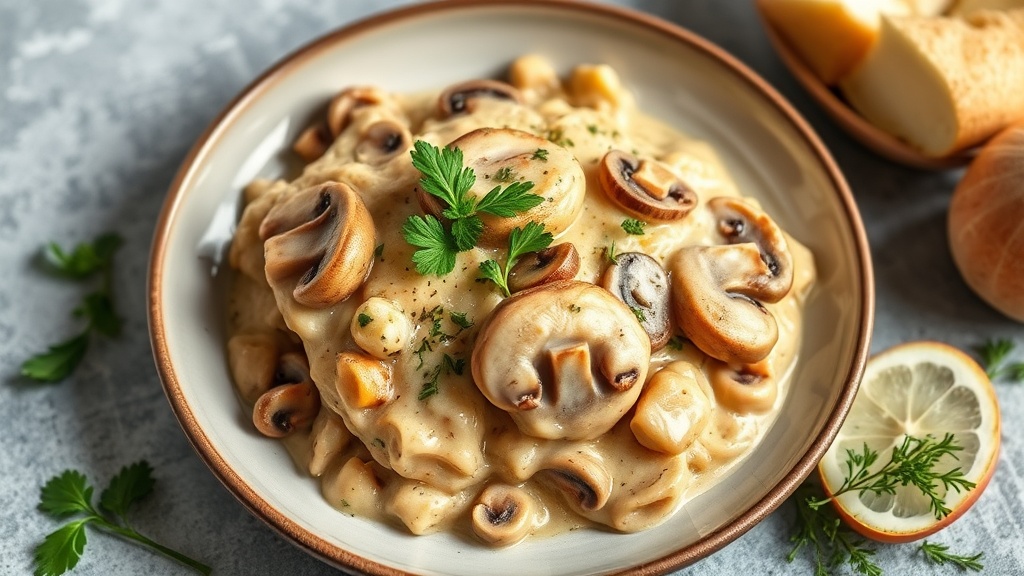 Creamy Mushroom Chicken Bake