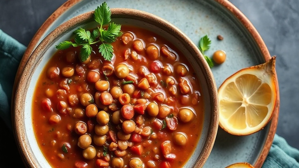 Creamy Red Lentil and Field Pea Stew