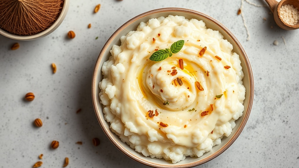 Creamy Rice Pudding with Coconut and Cardamom