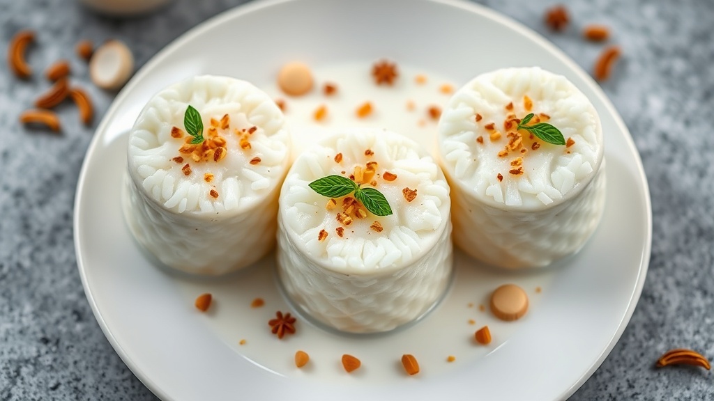 Creamy Rice Pudding with Coconut and Cardamom