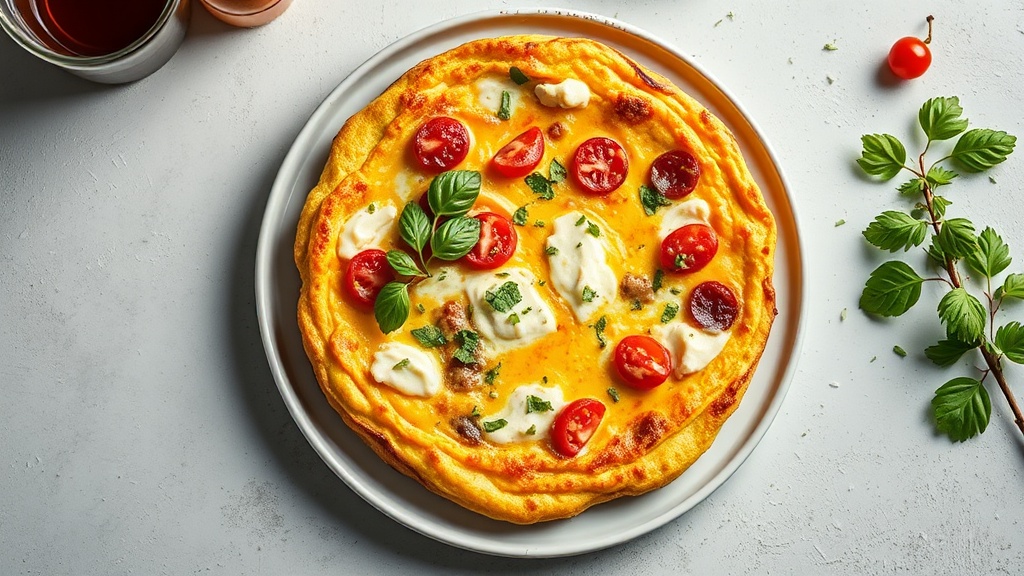 Creamy Ricotta and Cream Cheese Frittata