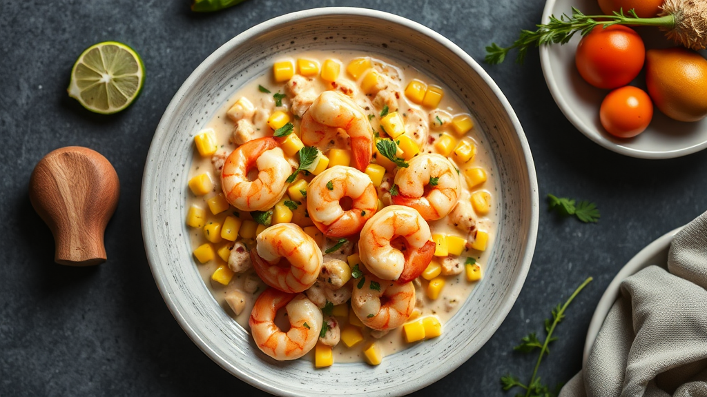 Creamy Shrimp and Corn Skillet