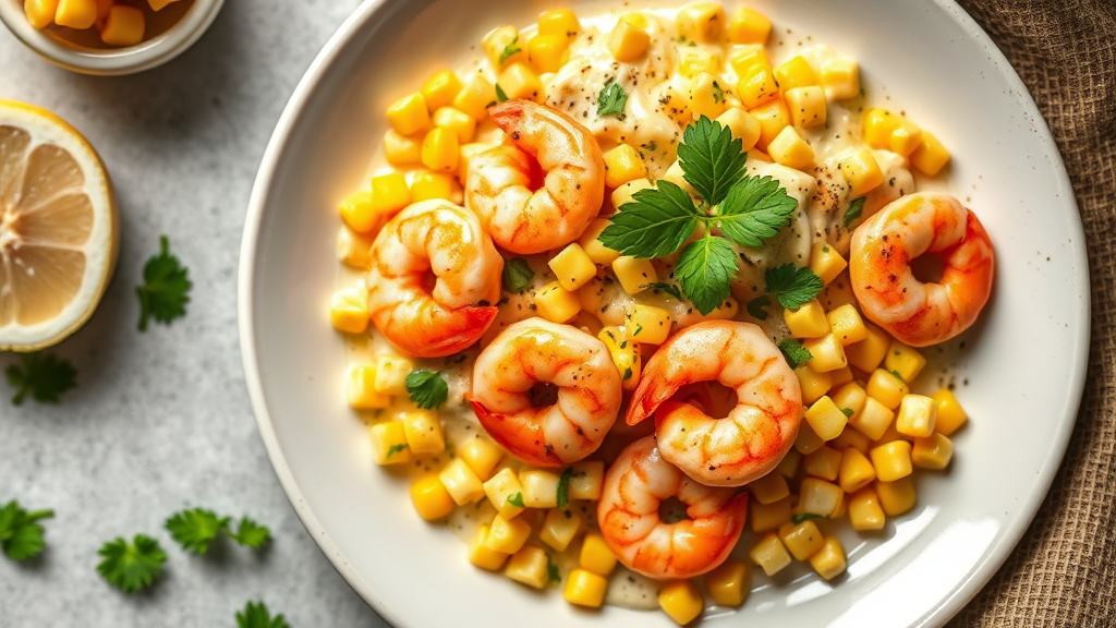 Creamy Shrimp and Corn Skillet