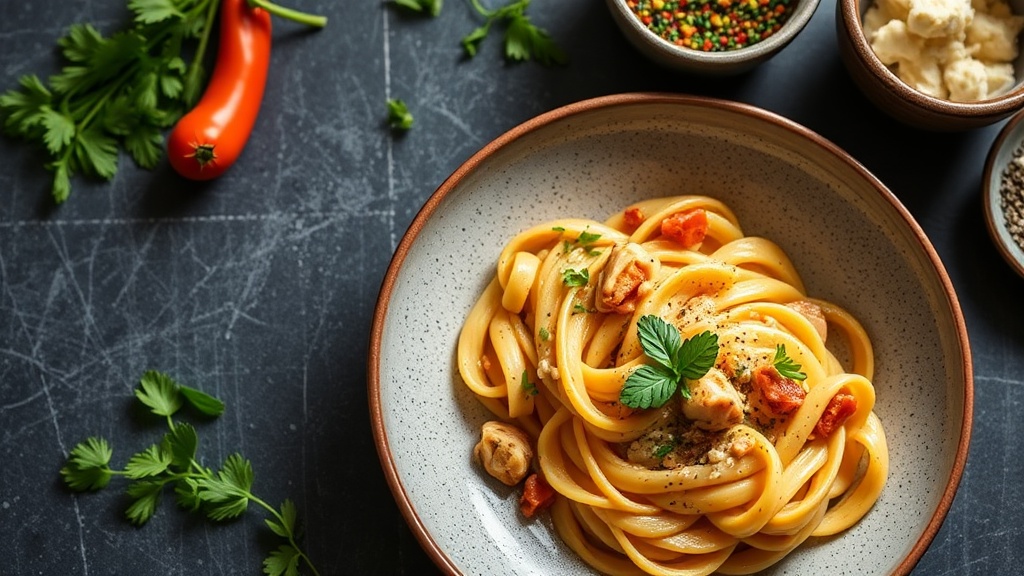 Creamy Spiced Chicken Pasta