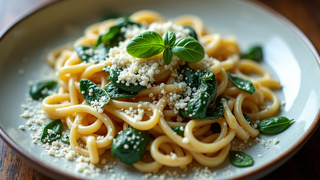 Creamy Spinach and Ricotta Pasta
