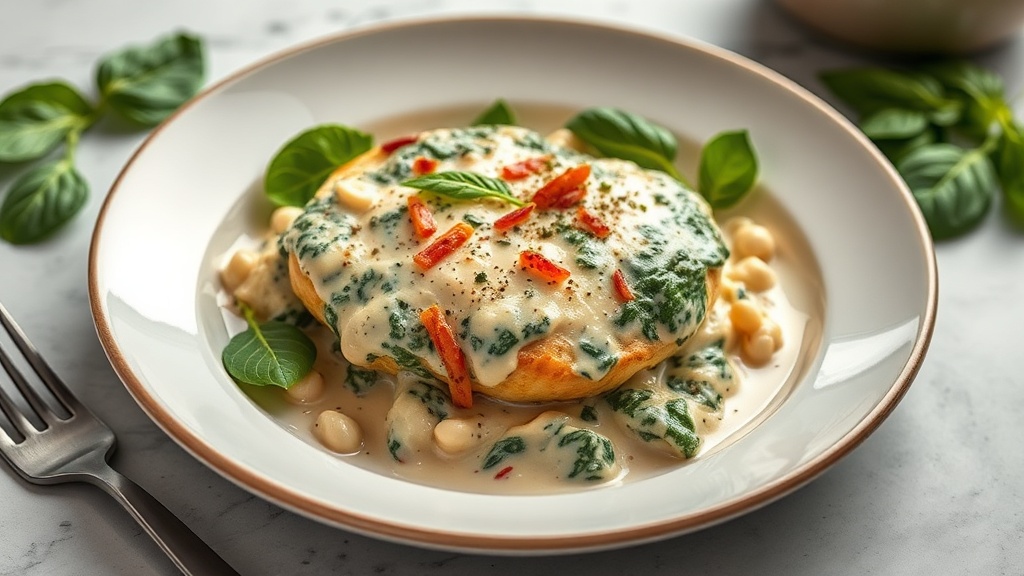 Creamy Spinach Chicken Bake