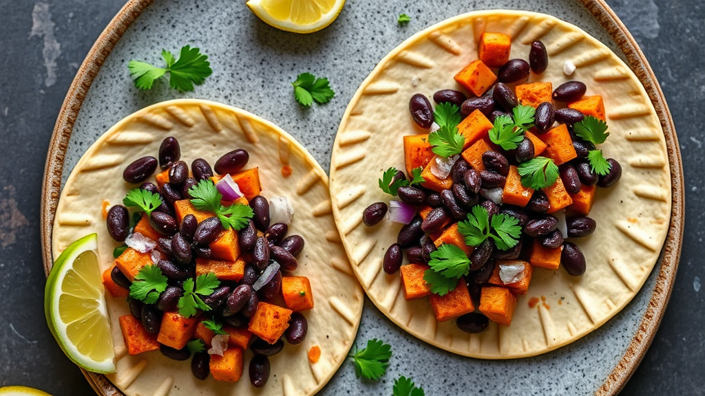 Creative Black Bean and Sweet Potato Tacos