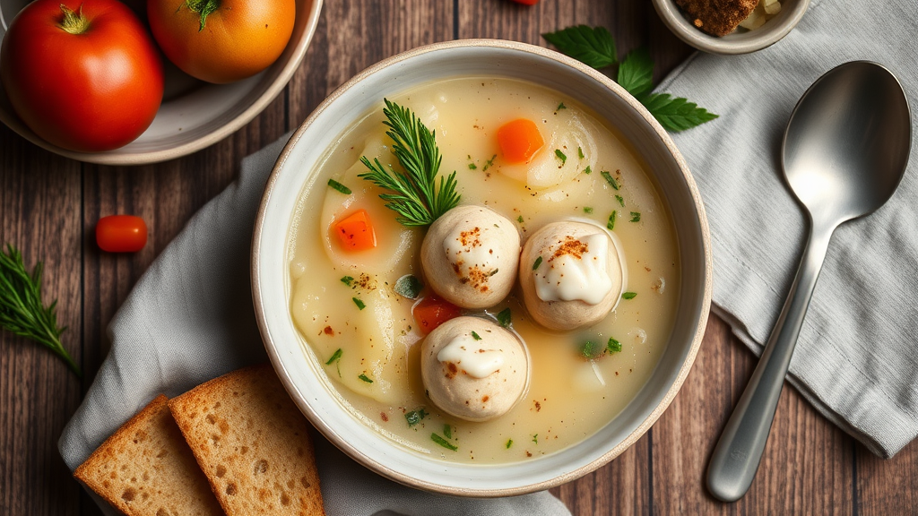 Creative Matzo Ball Soup