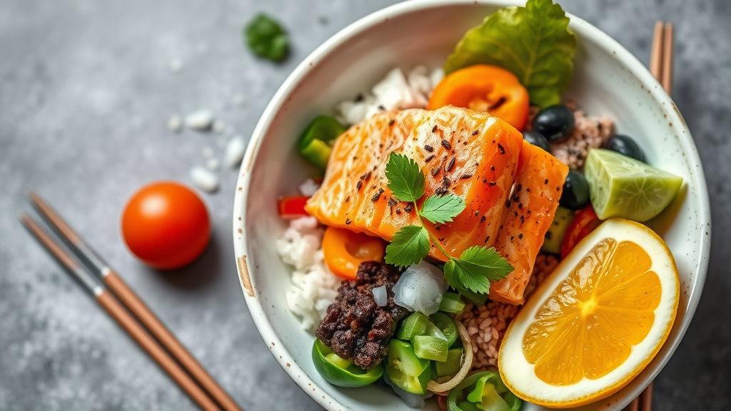 Creative Salmon Poke Bowl