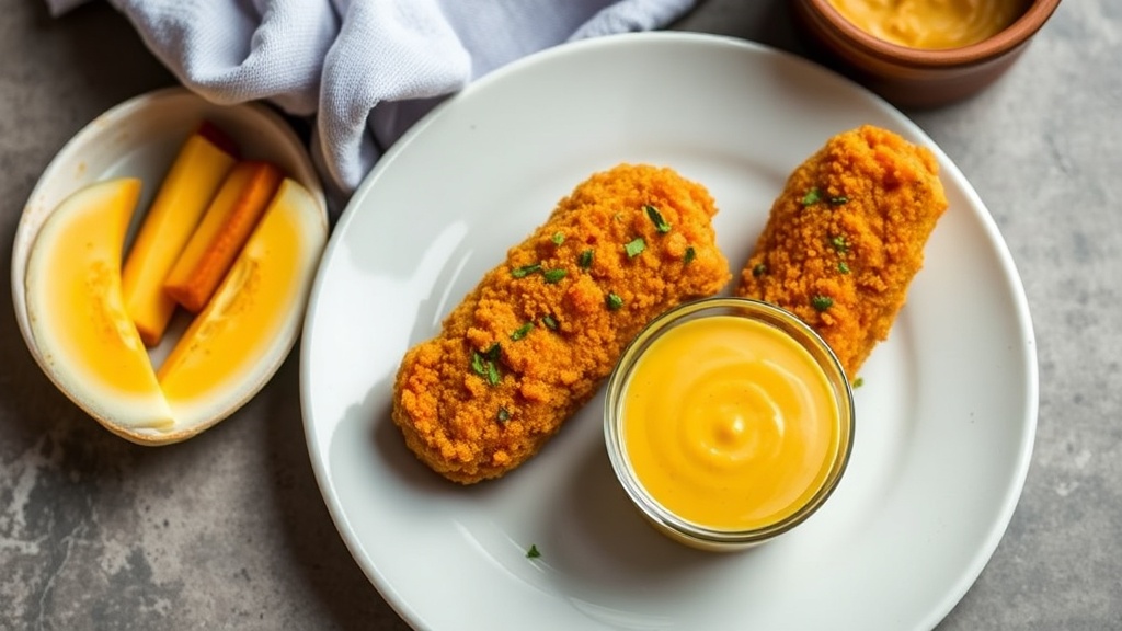 Crispy Chicken Tenders with Honey Mustard Dipping Sauce