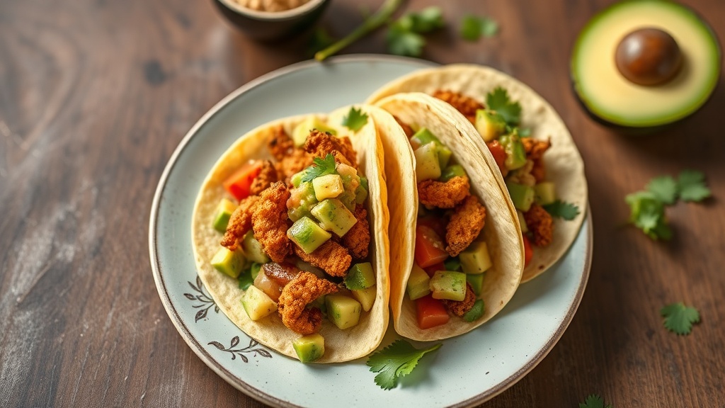 Crispy Cricket Tacos with Avocado Salsa