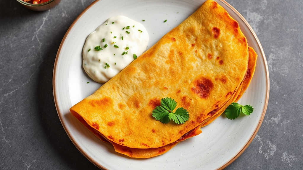 Crispy Masala Dosa with Coconut Chutney