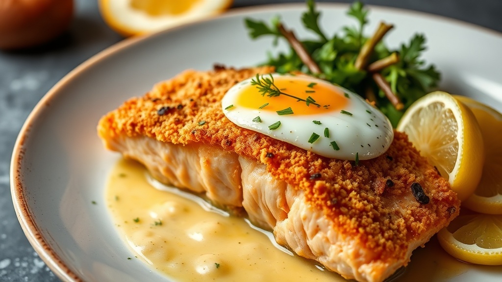 Crispy Panko-Crusted Salmon with Egg and Onion (Copycat Recipe)