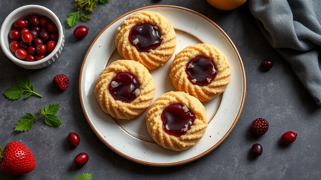 Crispy Thumbprint Cookies