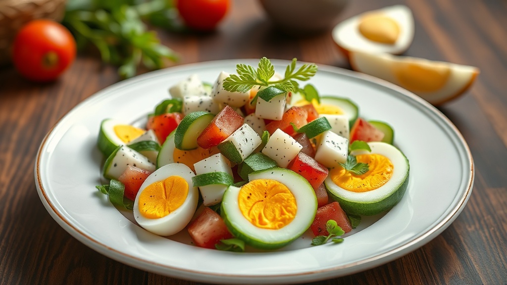 Cucumber and Egg Salad