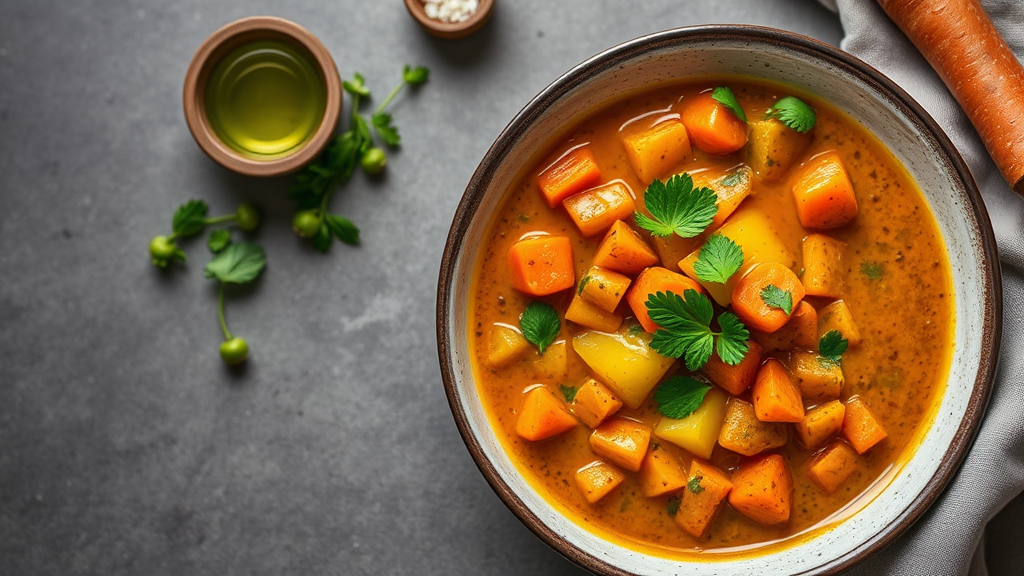 Curried Celery and Carrot Stew