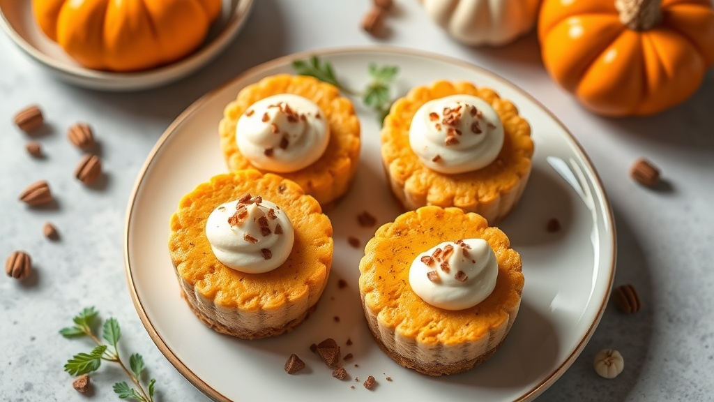Cute Pumpkin Cheesecake Bites