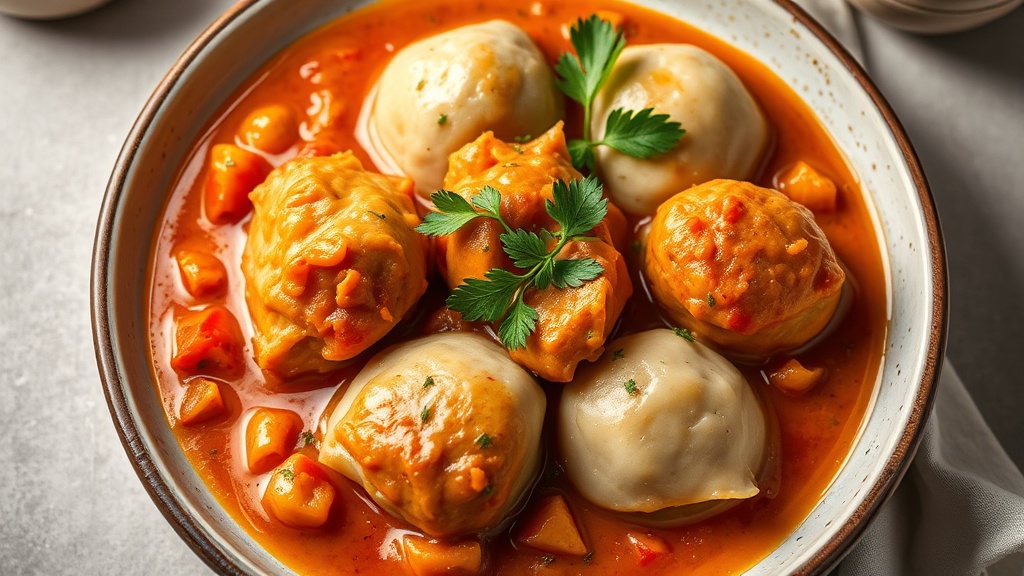 Czexan Chicken Paprikash with Dumplings