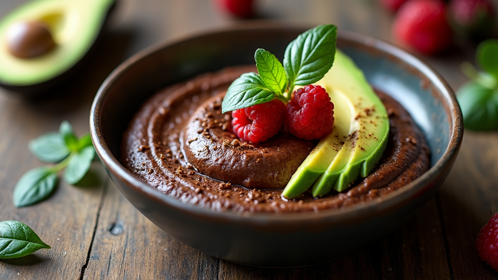 Dark Chocolate Avocado Mousse