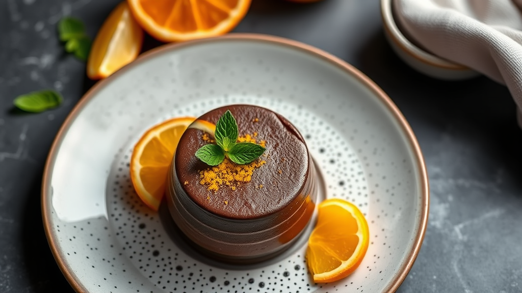 Decadent Dark Chocolate Mousse with Orange Zest