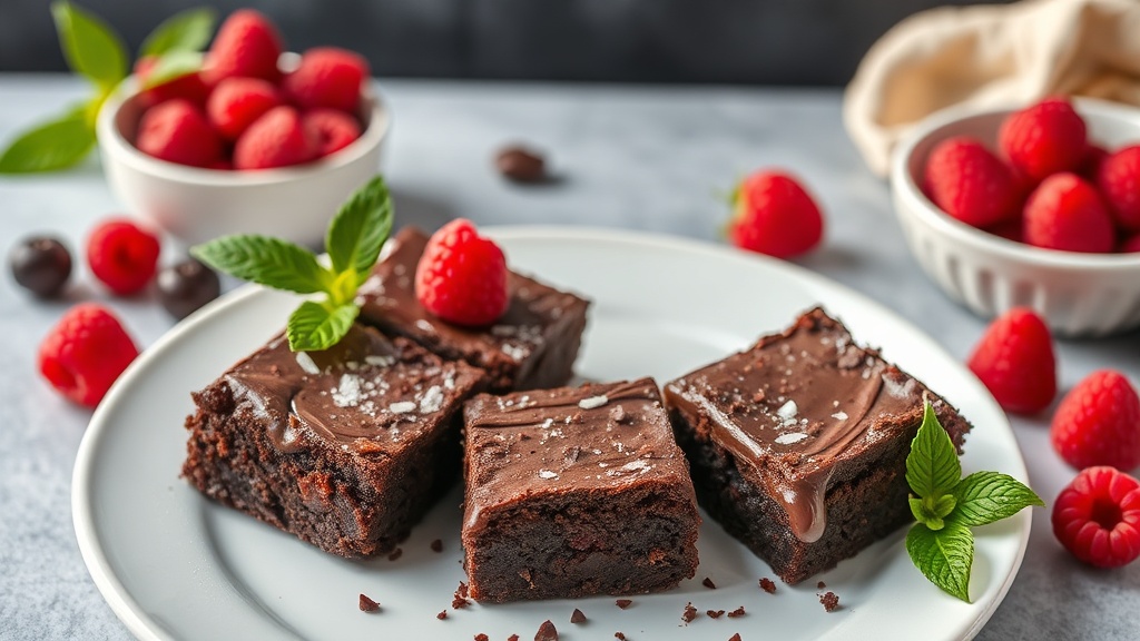 Decadent Dark Chocolate Raspberry Brownies